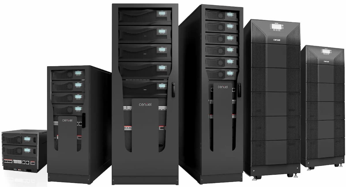 Produktsortiment fra Centiel UPS-anlæg